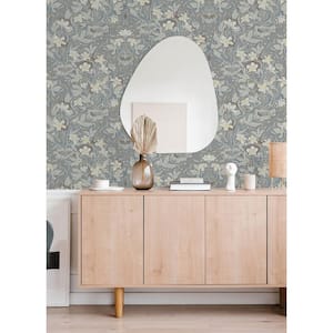 Lisa Stone Floral Damask Non-Pasted Non-Woven Paper Wallpaper