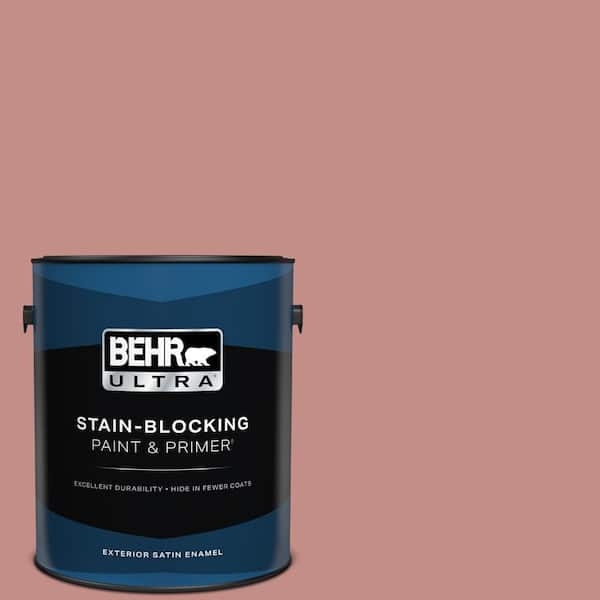 BEHR ULTRA 1 gal. #BIC-32 Grand Sunset Satin Enamel Exterior Paint & Primer