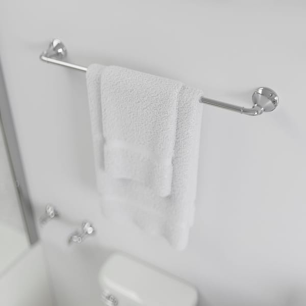 Visalia 24 in. Wall-Mount Towel Bar in Polished Chrome