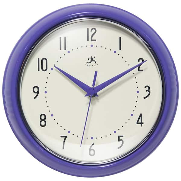 periwinkle infinity instruments wall clocks 10940vp 64 600