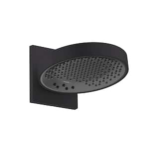 Rainfinity 3-Spray Patterns 1.75 GPM 10 in. Wall Mount Fixed Shower Head in Matte Black