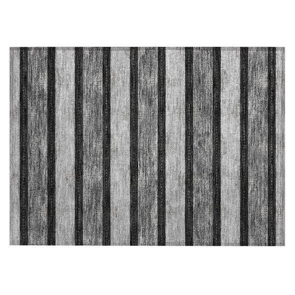 Chantille Machine Washable Indoor/Outdoor Abstract ACN3067 Black 2 ft. x 3 ft. Accent Rug
