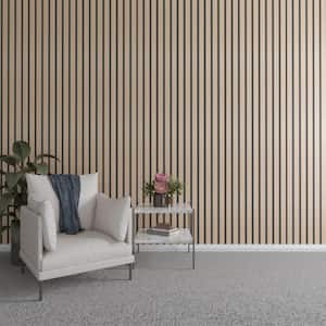 94 in. H x 2 in. W Slatwall Panels in Hickory 22-Pack