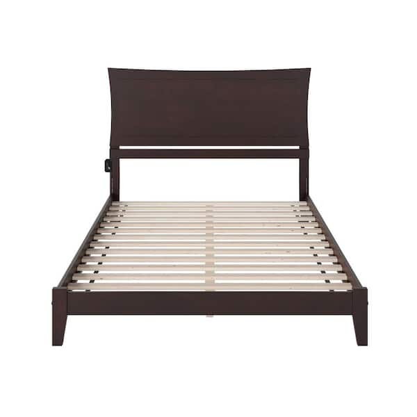 AFI Metro Espresso King Solid Wood Frame Low Profile Platform Bed with ...