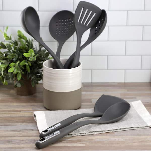 Oster Ridgecrest 2-Piece Silicone Kitchen Tool Serving Spoon and