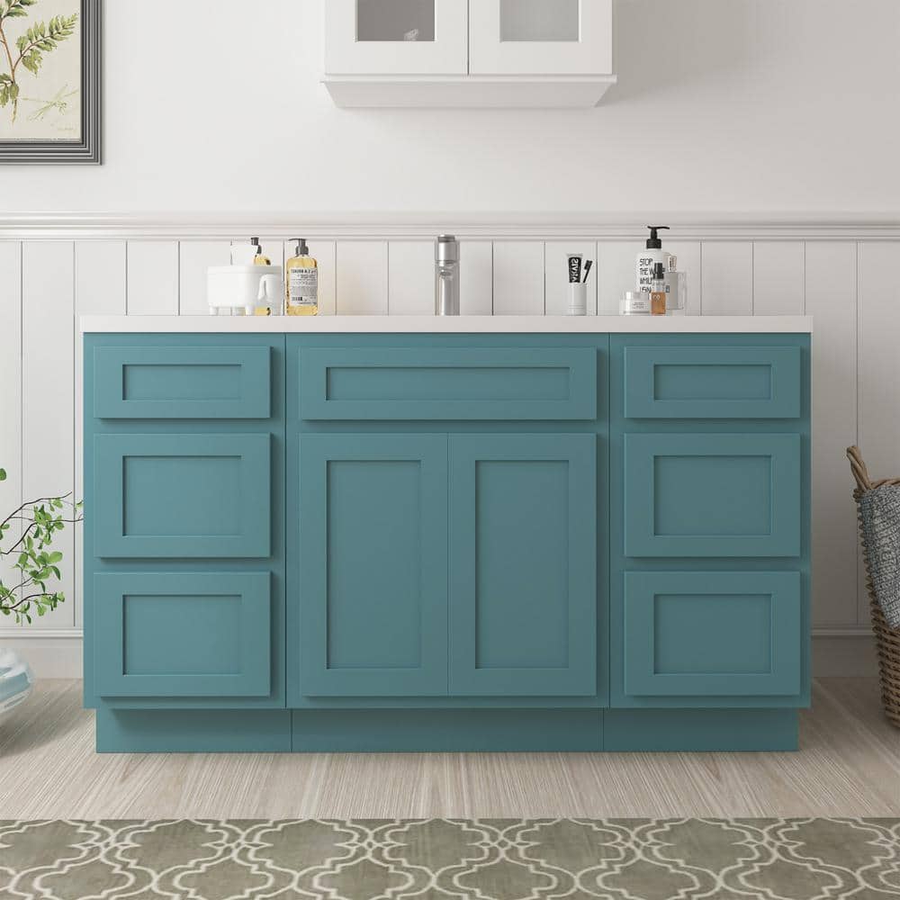 Vanity Art 54 in. W x 21 in. D x 32.5 in. H Bath Vanity Cabinet