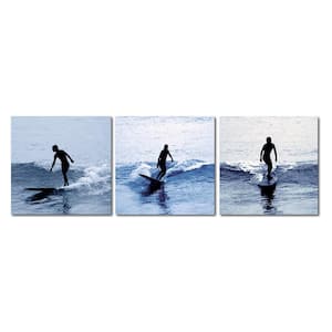 Surf Silhouettes Unframed Photography Wall Art 20 in. x 20 in