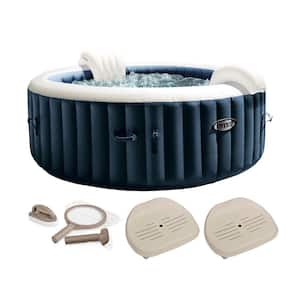 PureSpa Plus 4-Person Portable Inflatable Hot Tub with Maintenance Kit and 2 Seats