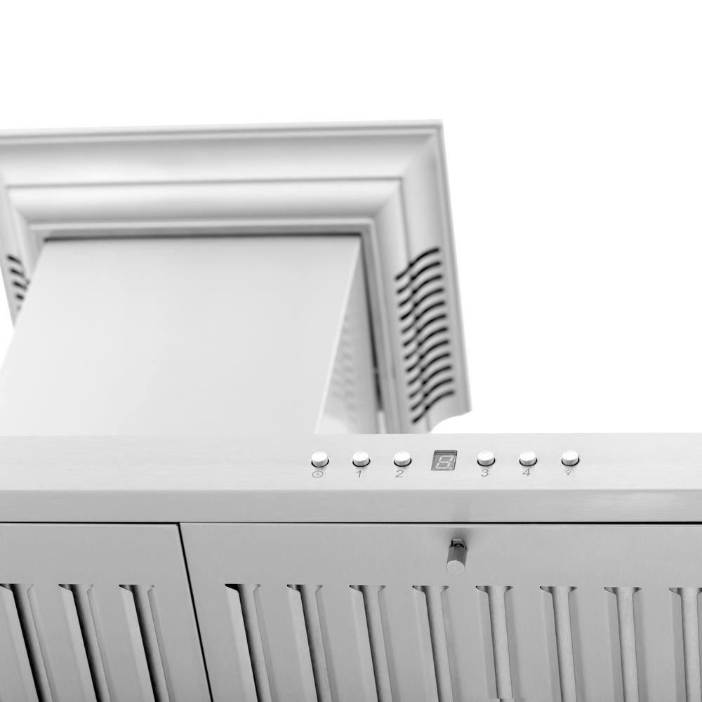 36-inch Stainless Steel Wall Mount Range Hood with Bluetooth Speakers