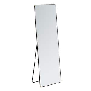 Anky Brown 23.2 in. W x 65 in. H Rectangle Wood Framed Full Length Mirror