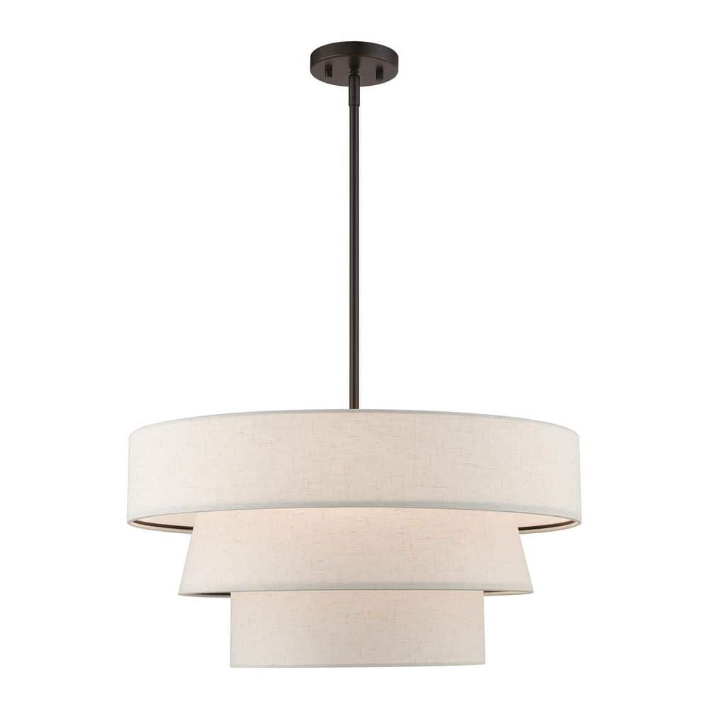 Barbour 4 Light English Bronze Tiered Pendant Chandelier for Dining Rooms with No Bulbs Included price history on PriceWatchPro