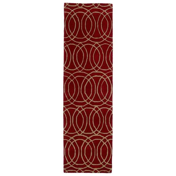 Kaleen Revolution Red 2 ft. 3 in. x 8 ft. Runner