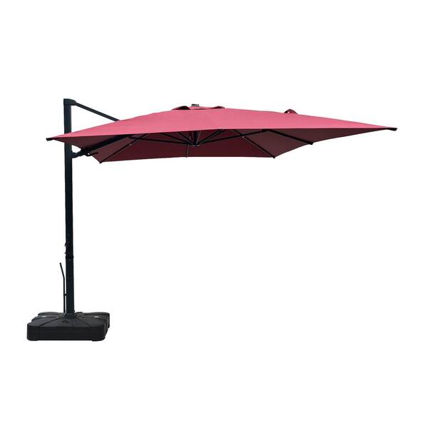 Boyel Living 10x13 Ft. 360° Rotation Outdoor Patio Cantilever Umbrella ...