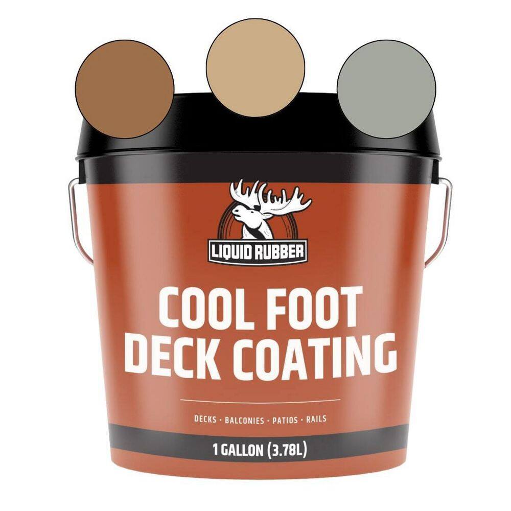 Cool Foot Deck Coating 1 Gal. Heat-Reducing Pool Deck Paint - Reduces Surface Temperature by up to 30% - Misty Gray price history on PriceWatchPro