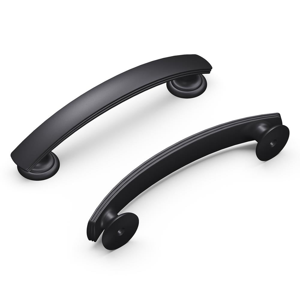 American Diner Collection 3-3/4 in. (96mm) Center to Center Matte Black Arch Handle Cabinet Pull (10-Pack) price history on PriceWatchPro