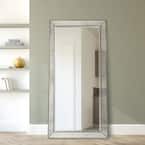 Oversized Rectangle Champagne Hooks Classic Mirror (80 in. H x 40 in. W)