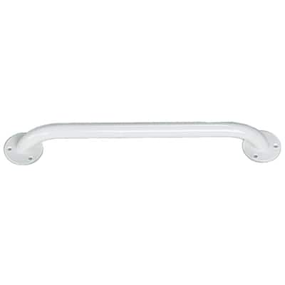 16 " White enameled grab bar