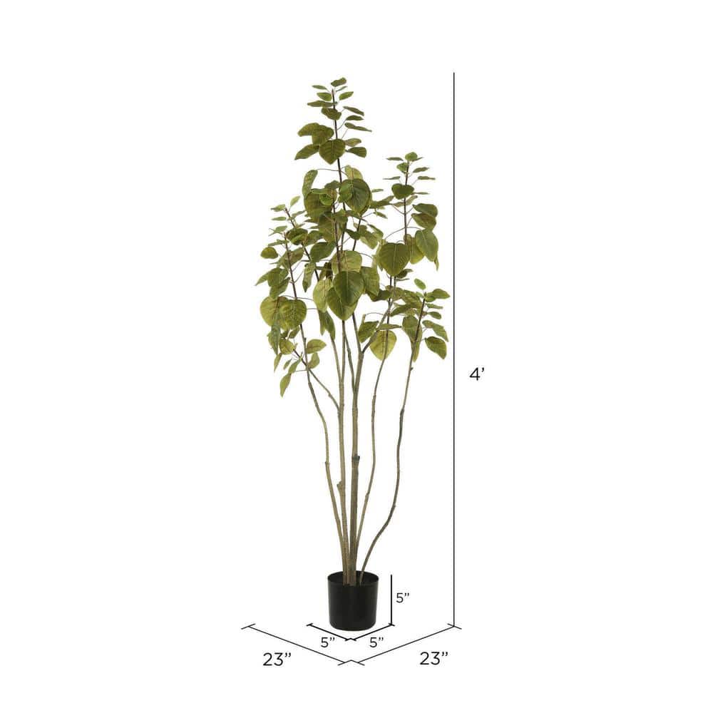 Vickerman 56'' Lifelike Green Potted Cotinus Coggygria Artificial Tree