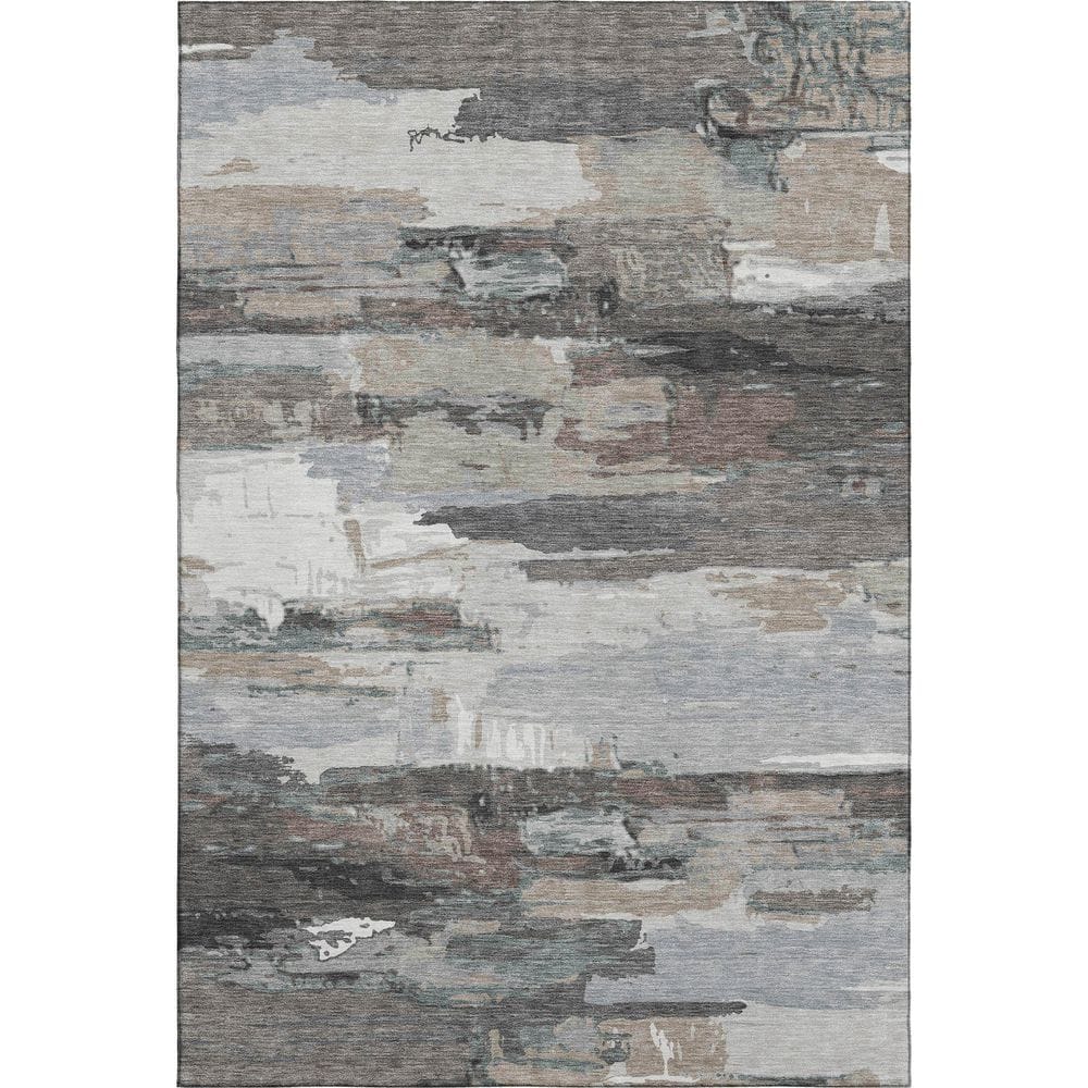 Mayfield Premium Machine Washable Abstract AMF2249 Taupe 10 ft. x 14 ft. Area Rug price history on PriceWatchPro