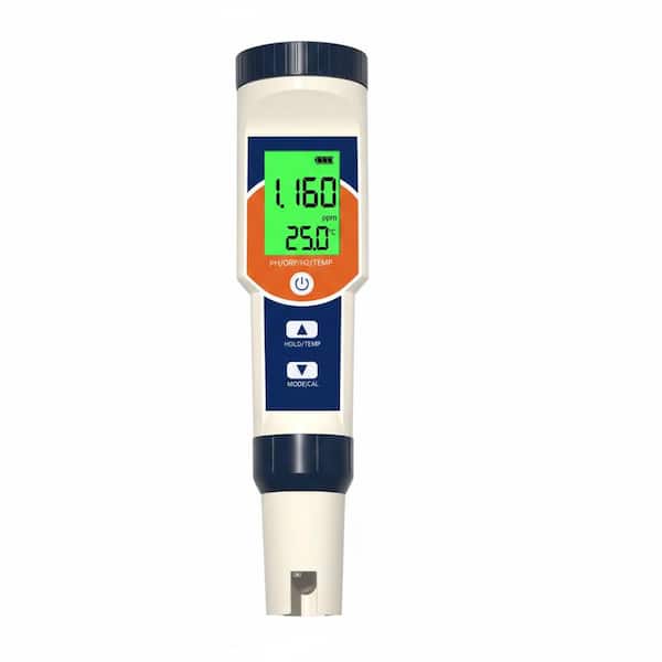 Hydrogen Water Tester 4 in 1 pH ORP H2 Temperature Meter Accurate Digital Water Quality Test Kit for Drinking Water