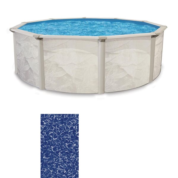 Independence 27 ft. Round 52 in. Deep Hard Sided Above Ground Starter Pool Package