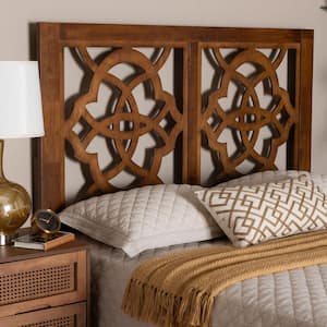 Glaucia Walnut Brown King Panel Headboard