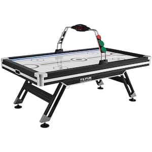 Air-Powered Hockey Table 89 in. Indoor Hockey Table for Kids and Adults LED Sports Hockey Game