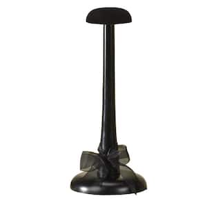 11 in. H Black Wooden Hat Stand