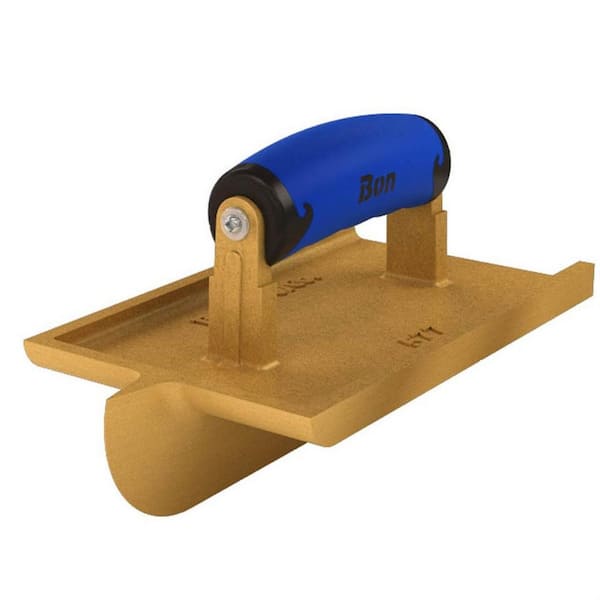 Bon Tool 6 in. x 4-1/2 in. Bronze Hand Concrete Groover with 5/8 in. x 5/8 in. Bit and Comfort Grip Handle