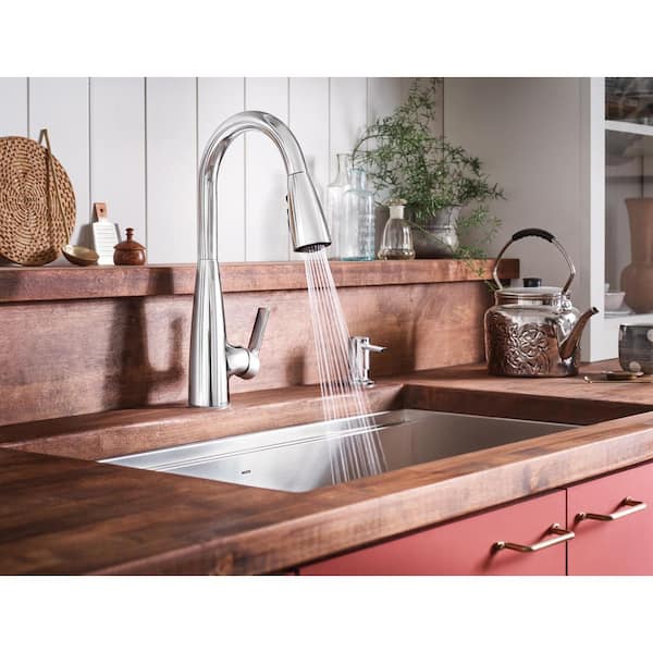 あおこ Moen Haelyn Chrome Single Handle Pull-down Kitchen Faucet