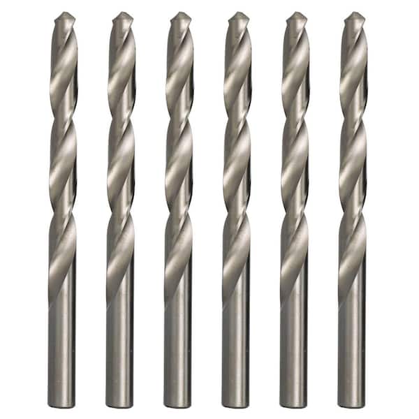 21/64 in. High Speed Steel Twist Drill Bit with Bright Finish (6-Pack)