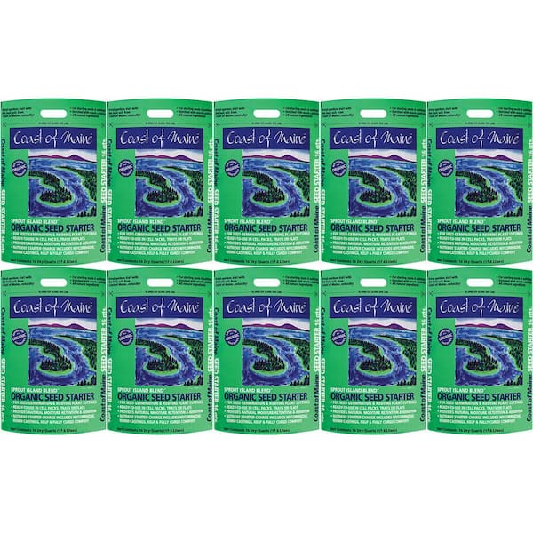 Coast of Maine Organic Seed Starter for Root Plant Cuttings, 16 qt. (10-Pack)