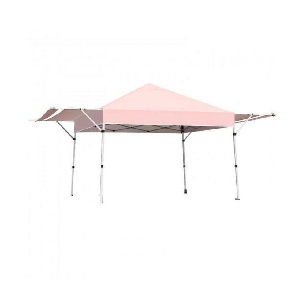 17 ft. x 10 ft. Foldable Pop Up Gazebo Canopy with Adjustable Instant Sun S
