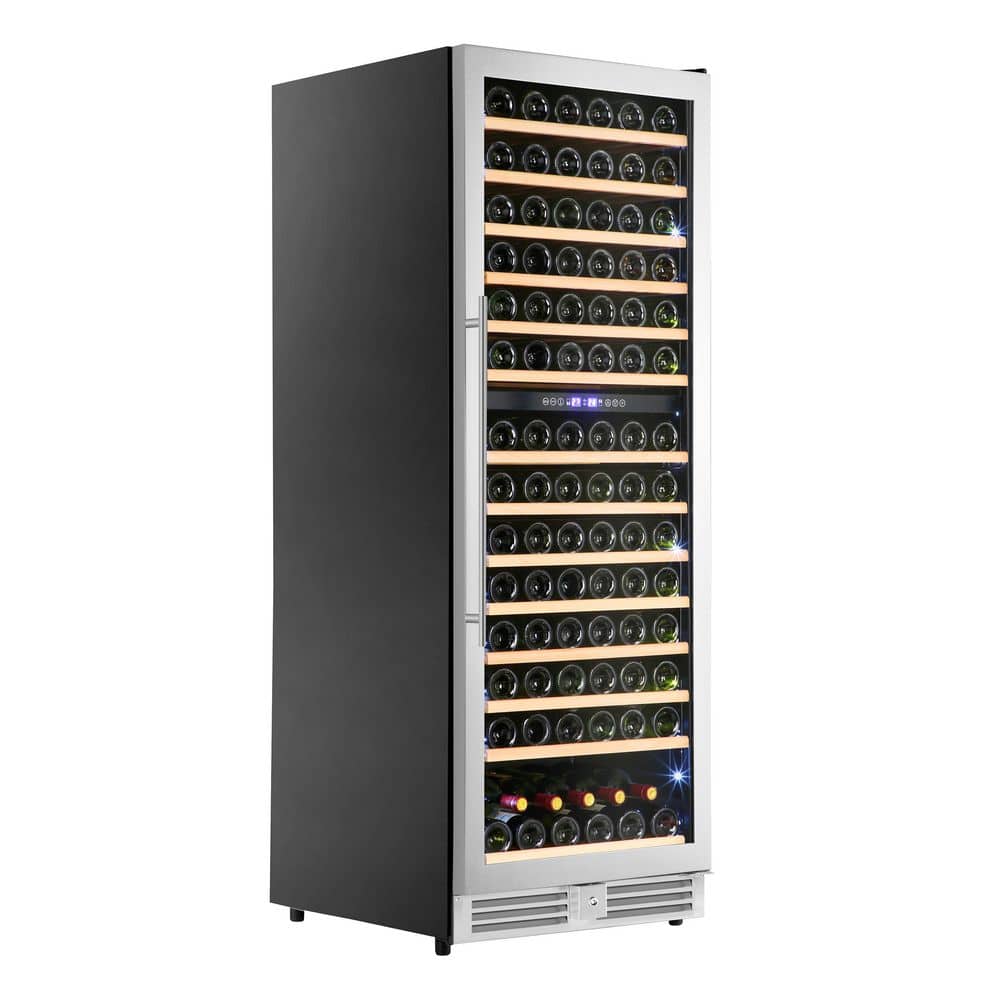 Refresh Dual-Zone Wine Cooler, 148 Bottle Capacity, Wood Accent Shelves, in Stainless Steel price history on PriceWatchPro