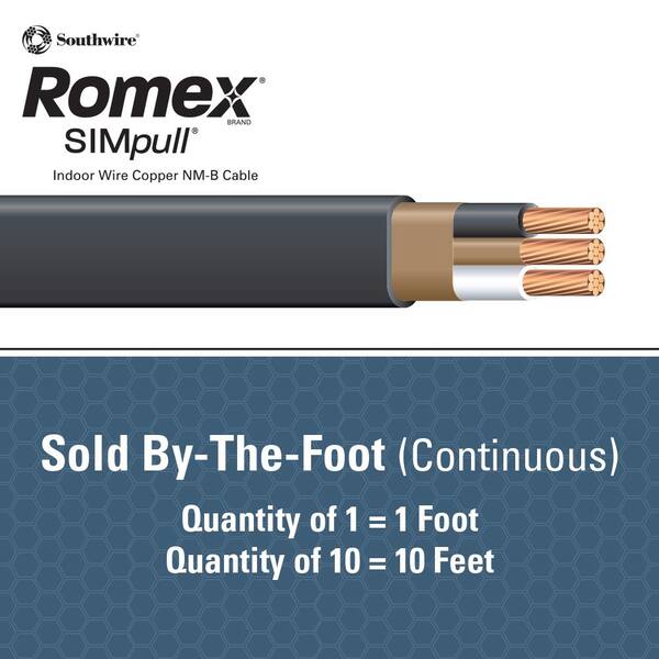 40 ft 8/2 NM-B WG Romex Wire/Cable 