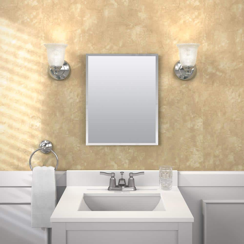 Zenith 20" Frameless Beveled Mirror Medicine Cabinet