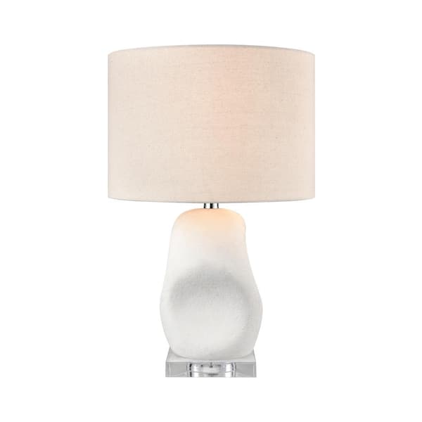 Titan Lighting Newport 22 in. Dry White Table Lamp