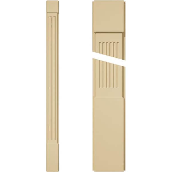Ekena Millwork 2 in. D x 7 in. W x 96 in. L Primed Polyurethane Pilaster 1- Pack