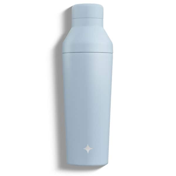 JoyJolt 20 oz. Blue Vacuum Insulated Stainless Steel Cocktail Protein Shaker