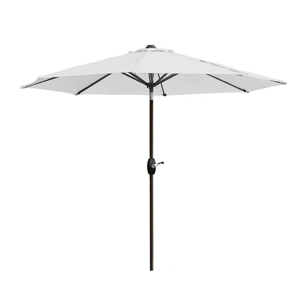 Westin Outdoor 9 Ft Patio Market Umbrella with Tilt & Crank  White