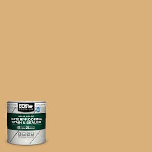 8 oz. #SC-139 Colonial Yellow Solid Color Waterproofing Exterior Wood Stain and Sealer Sample