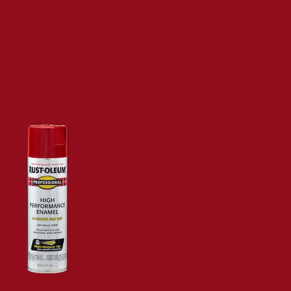 Rust-Oleum Professional 15 oz. High Performance Enamel Gloss Safety Red Spray Paint