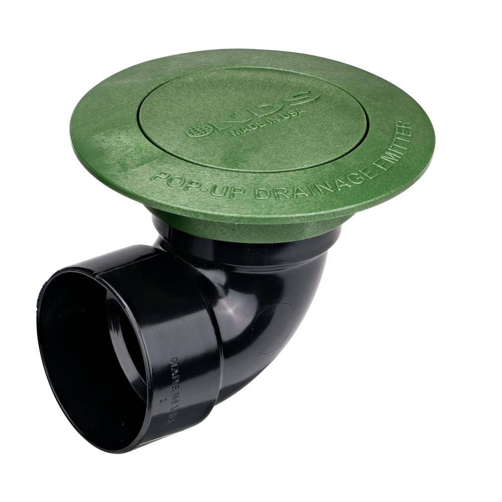 Pop-Up Drainage Emitter with Elbow for 3 in. Drain Pipes, Green Plastic price history on PriceWatchPro