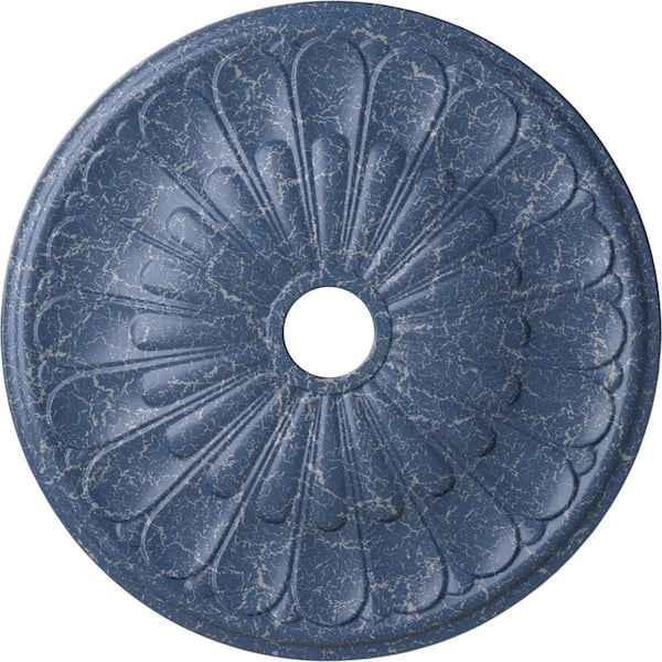 Ekena Millwork 1-3/8 in. x 26-3/4 in. x 26-3/4 in. Polyurethane Elsinore Ceiling Moulding, Americana Crackle