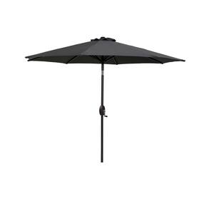 9 ft. Aluminum Beach Umbrella in Gray