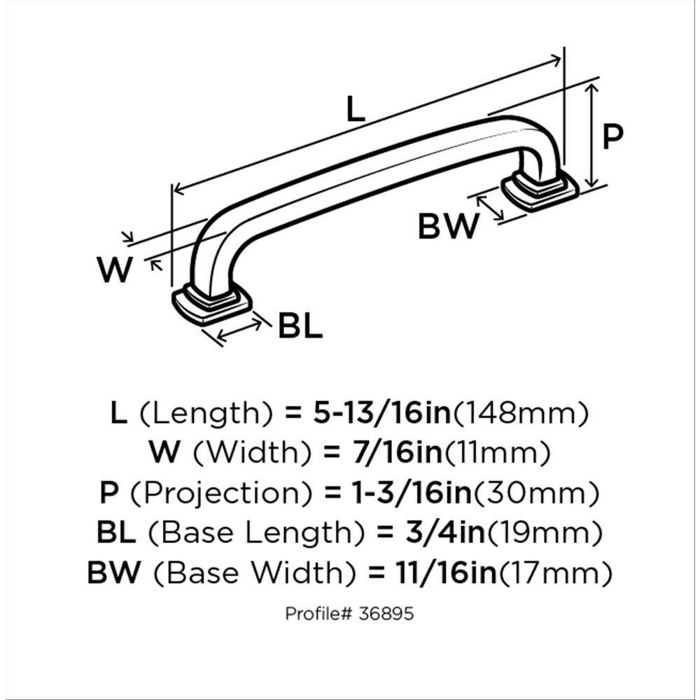 Polished Chrome 5-1/16 inch Cabinet Drawer Pull Bar