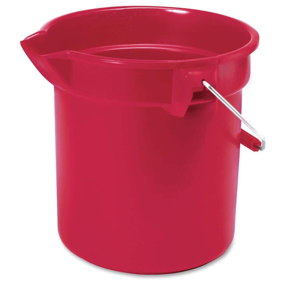 Rubbermaid Commercial Products Brute 10 Qt. Red Bucket RCP296300RD ...