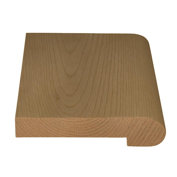 ASPEN FLOORING Turner 9/16 in. Thick x 2-3/8 in. Width x 78 in. Length Flush Stair Nosing European White Oak Hardwood Trim