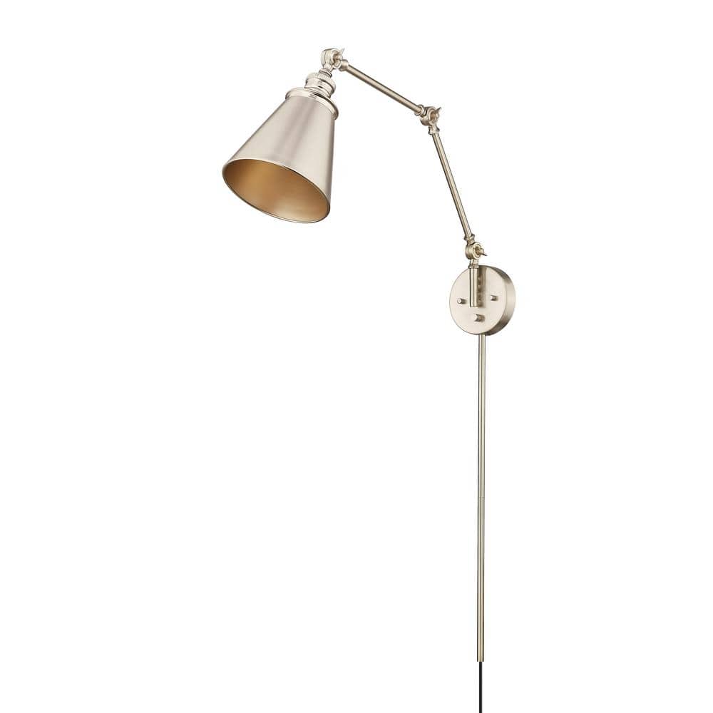 Matte Black Adjustable Swing Arm Wall Sconce