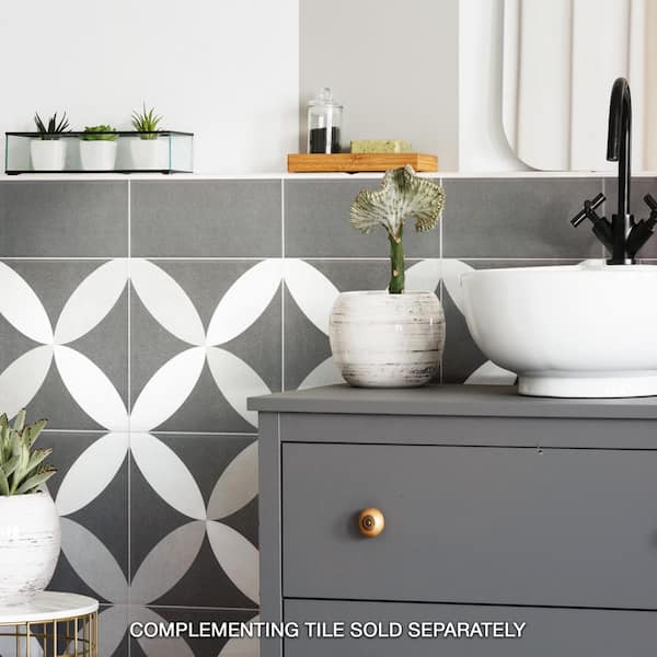 PETALページ Merola Tile Twenties Petal 7-3/4 in. x 7-3/4 in. Ceramic